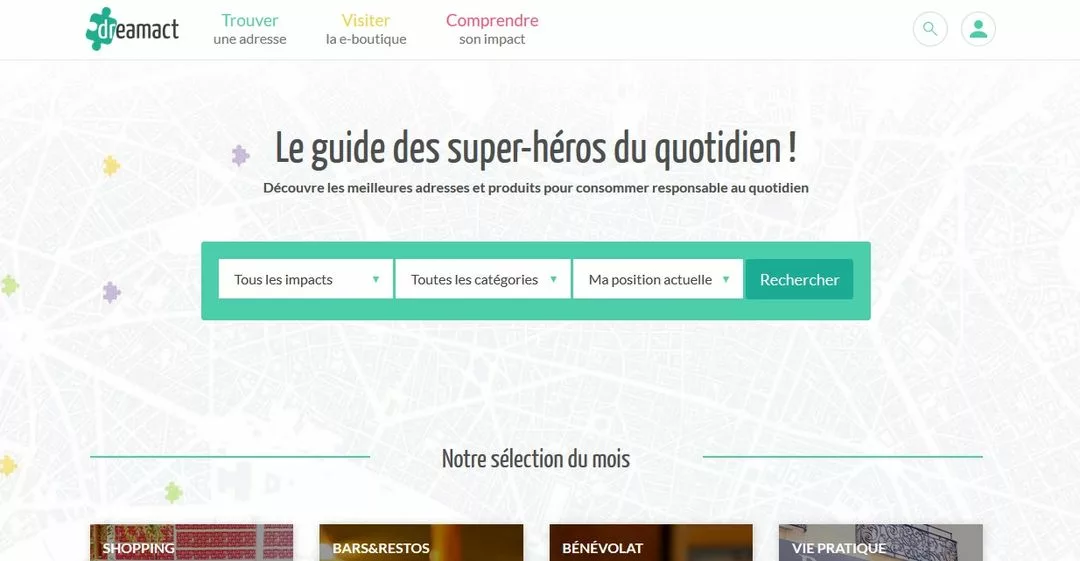 City guide et coffrets cadeaux équitable et écologiques Dream Act 