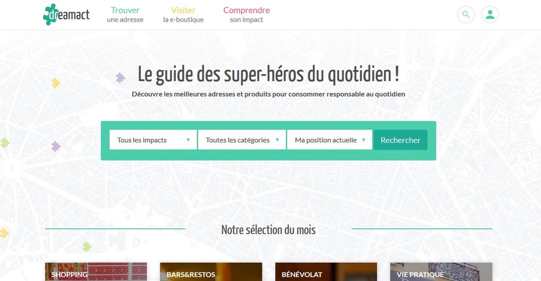City guide et coffrets cadeaux équitable et écologiques Dream Act 