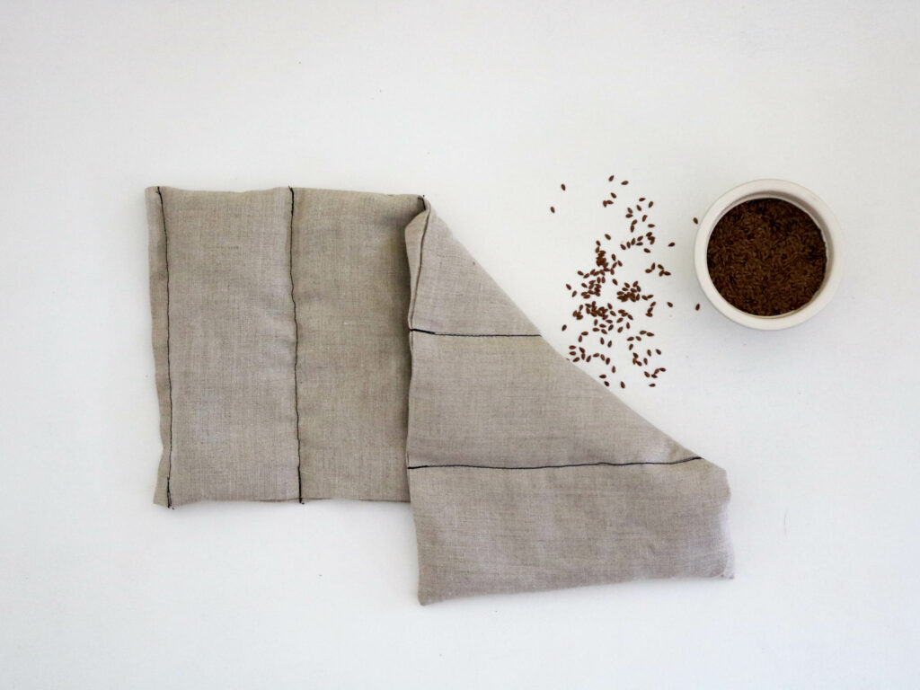 Bouillotte en graines de lin coussin chauffant relaxant bouillotte sèche