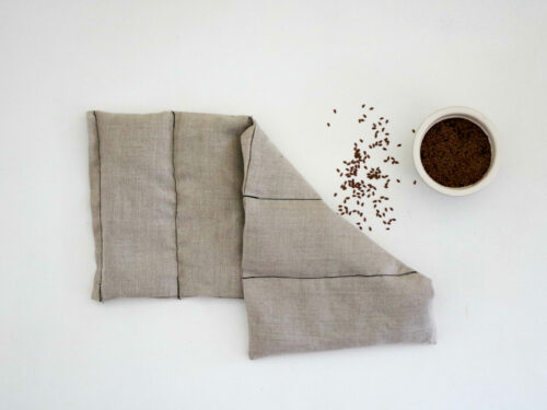 Bouillotte en graines de lin coussin chauffant relaxant bonjour tangerine france (124) Bouillotte en graines de lin coussin chauffant relaxant bouillotte sèche