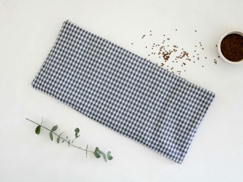 Bouillotte en graines de lin coussin chauffant relaxant bonjour tangerine france (140) Bouillotte en graines de lin Vichy