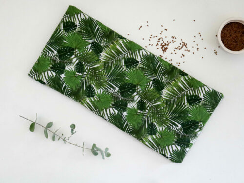 Bouillotte en graines de lin coussin chauffant relaxant bonjour tangerine france (141) Bouillotte en graines de lin Jungle