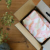 Bouillotte en graines de lin Cygnes Roses