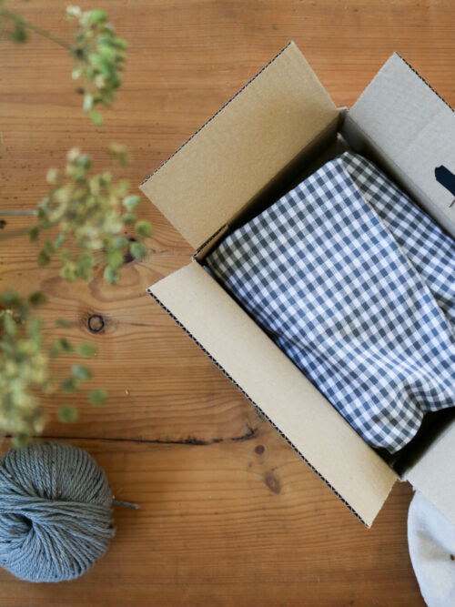 Bouillotte en graines de lin coussin chauffant relaxant bonjour tangerine france (34) Bouillotte en graines de lin Vichy Gris