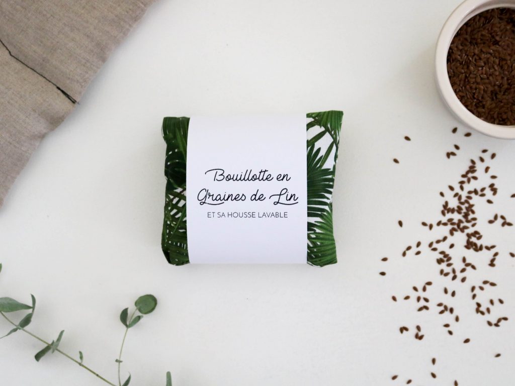 Petite bouillotte en graines de lin Jungle • Bonjour Tangerine