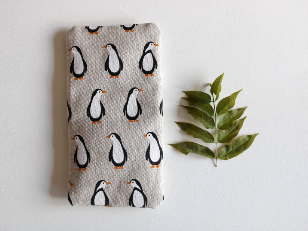 Petite bouillotte en graines de lin Pingouins – Image 5
