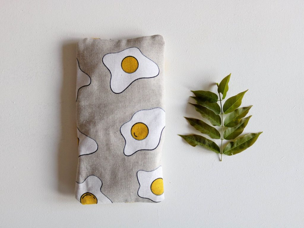 Petite bouillotte en graines de lin Oeufs – Image 5