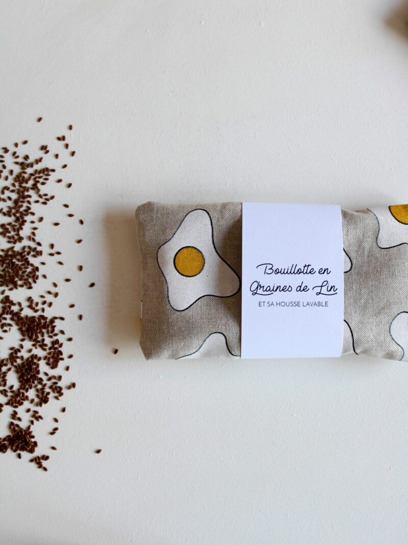 Petite bouillotte en graines de lin Oeufs – Image 6