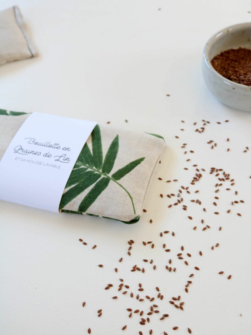 Petite bouillotte en graines de lin Jungle – Image 3