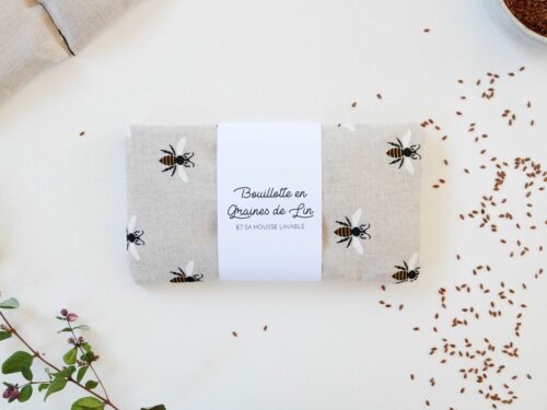 Bouillotte en graines de lin bouillotte sèche abeilles