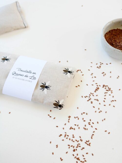 Bouillotte en graines de lin bouillotte sèche