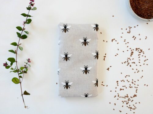 Bouillotte en graines de lin bouillotte sèche abeilles