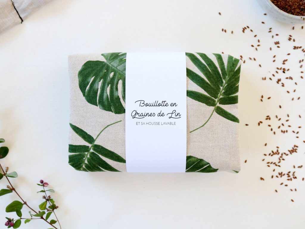 Bouillotte en graines de lin bouillotte sèche jungle