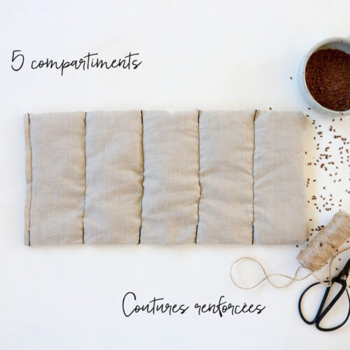 Bouillotte en graines de lin bouillotte sèche