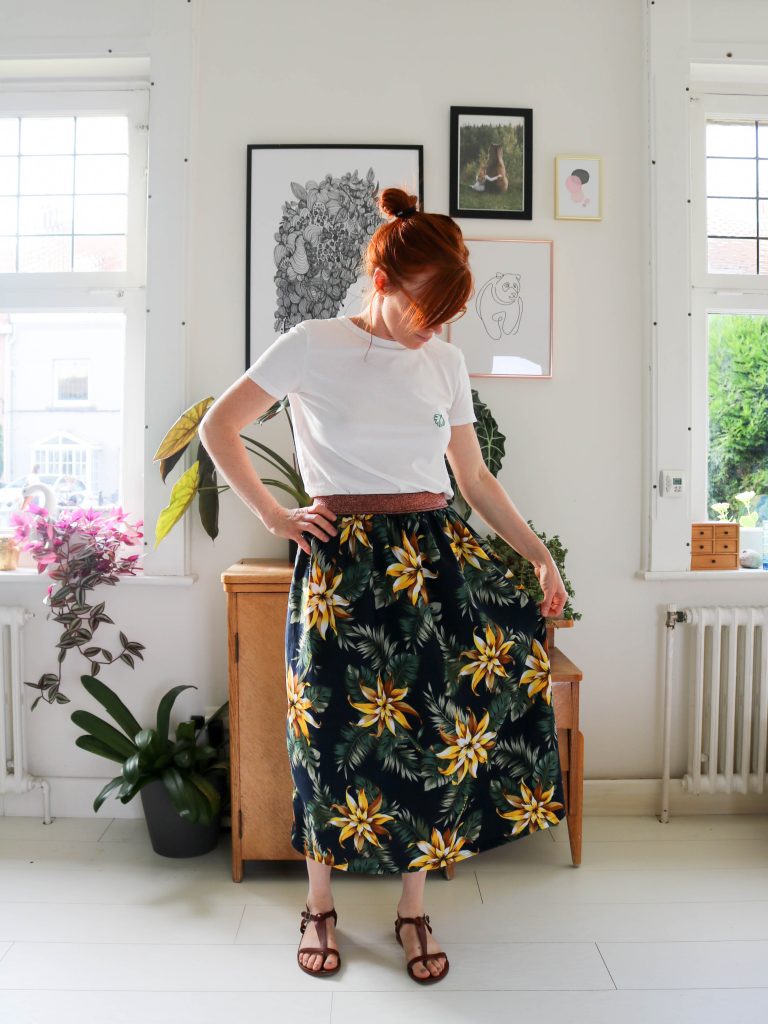 DIY jupe midi élastique