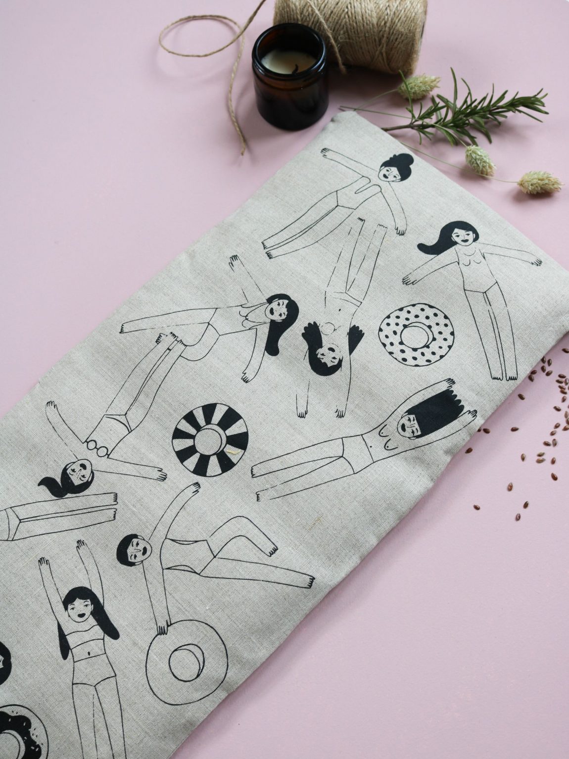 Bouillotte sèche en graines de lin Baigneuses – Image 8