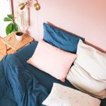Parure de lit fabriqué en France dans le Nord Bleu Flandres