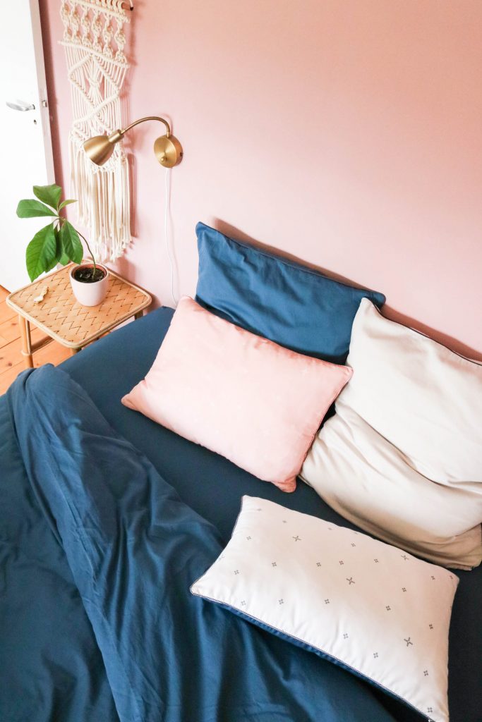 Parure de lit fabriqué en France dans le Nord Bleu Flandres