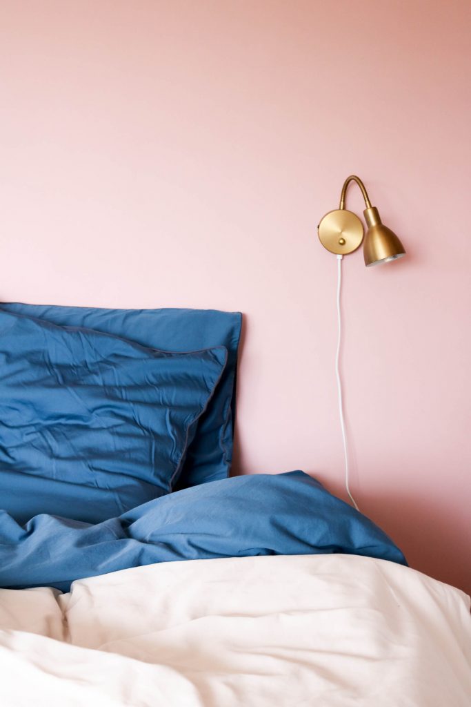 Parure de lit fabriqué en France dans le Nord Bleu Flandres