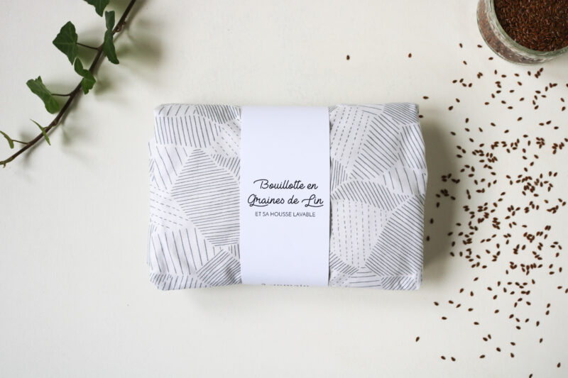Bouillottes en graines de lin local