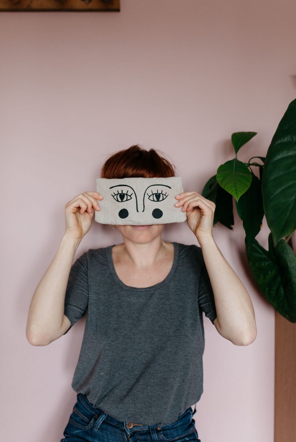 La petite bouillotte en graines de lin yeux eveil
