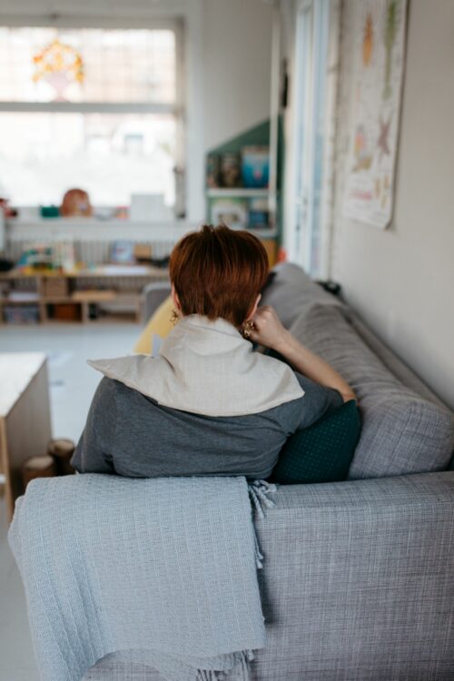 La grande bouillotte en graines de lin - Brique