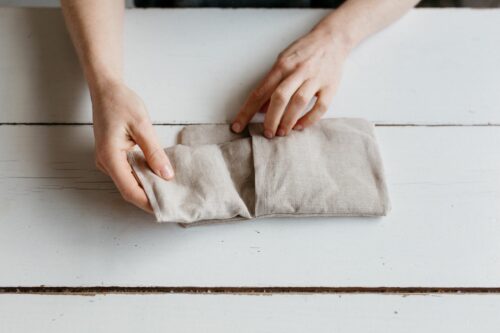 BONJOUR TANGERINE - STUDIO PRINTEMPS - HD-85_1 La petite bouillotte en graines de lin - Brique