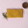 Petite bouillotte sèche en graines de lin - Moutarde