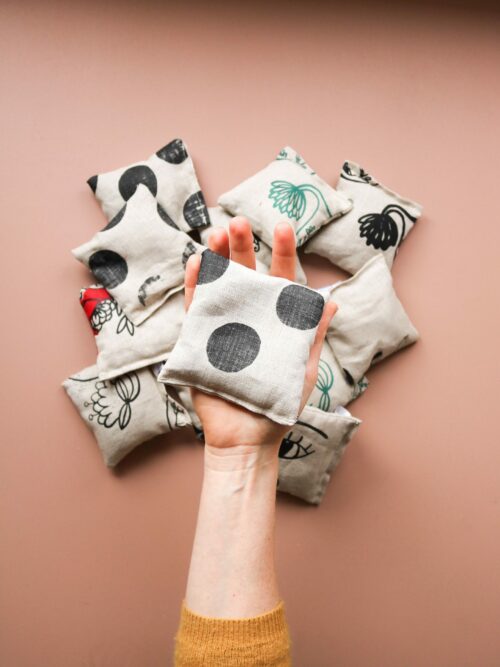 Le duo de chaufferettes en graines de lin