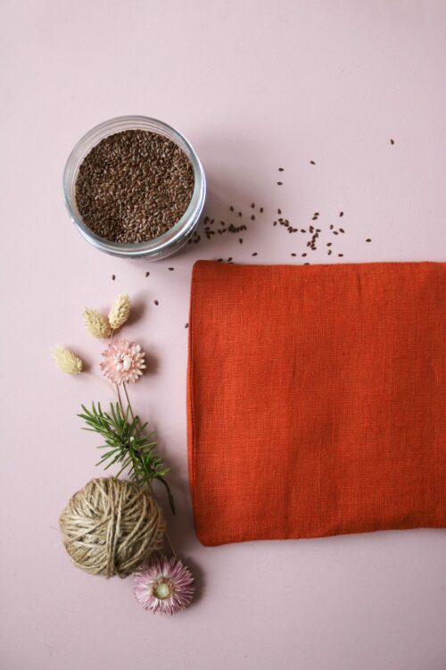 Grande bouillotte sèche en graines de lin - Lin Renard