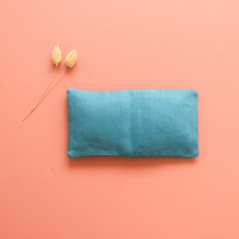 La petite bouillotte en graines de lin - Bleu des Flandres
