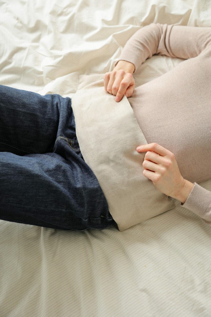 Bouillotte en graines de lin cervicale ventre