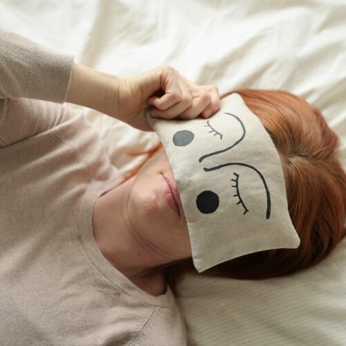 Petite bouillotte en graines de lin