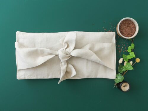 Ceinture porte bouillotte en lin