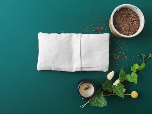 petite bouillotte en graines de lin carreaux (2) La petite bouillotte en graines de lin - Graou