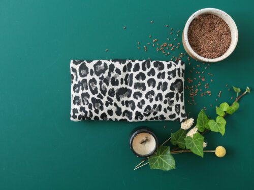 petite bouillotte en graines de lin sèche léopard (5) La petite bouillotte en graines de lin - Graou