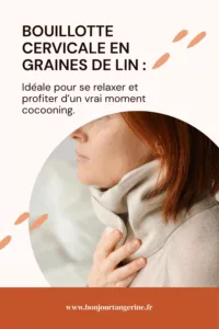 Bouillotte cervicale en graines de lin