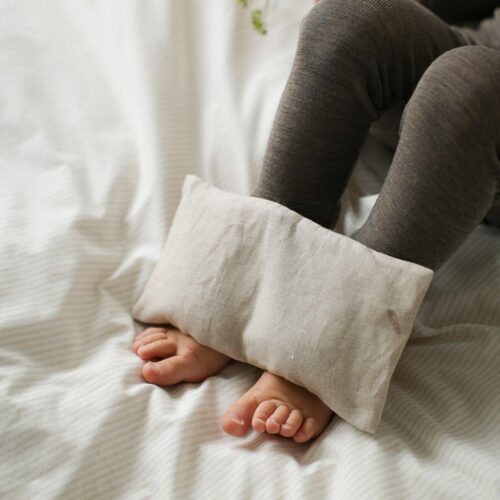La petite bouillotte en graines de lin - Nature