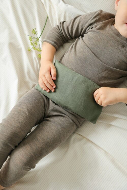 La petite bouillotte en graines de lin - Mousse
