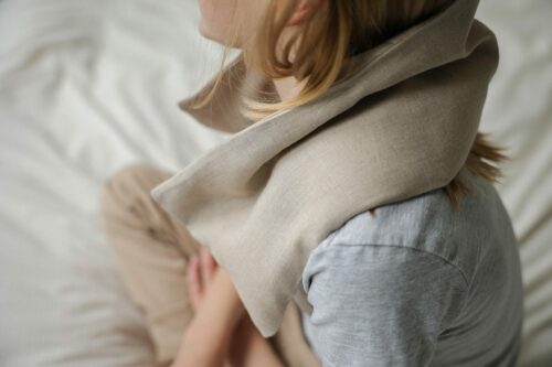 Grande bouillotte en graines de lin