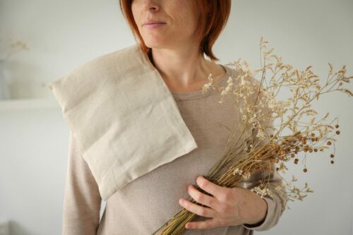 Grande bouillotte en graines de lin