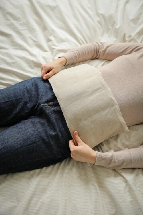 Grande bouillotte en graines de lin