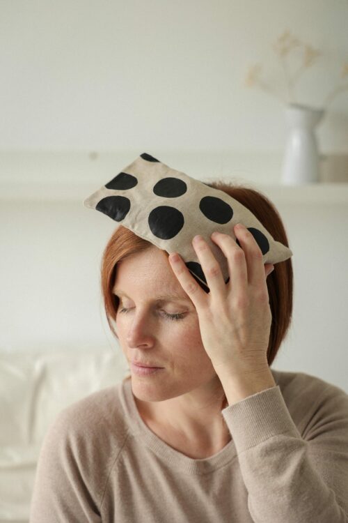 BJT_0195 Petite bouillotte en graines de lin migraine froid