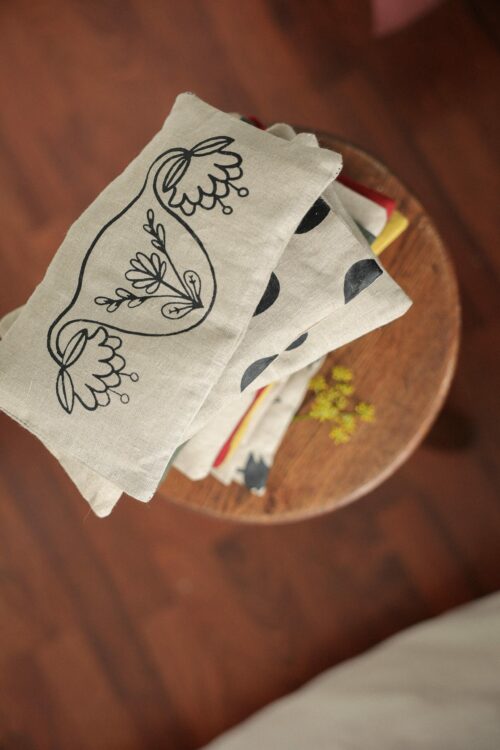 BJT_0225 La petite bouillotte en graines de lin Pois