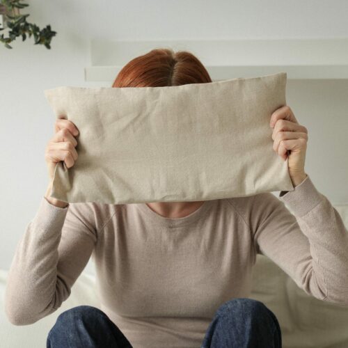 Grande bouillotte en graines de lin