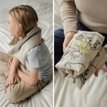 Rituel Grand Cocooning - Bouillotte cervicale + grande bouillotte en graines de lin