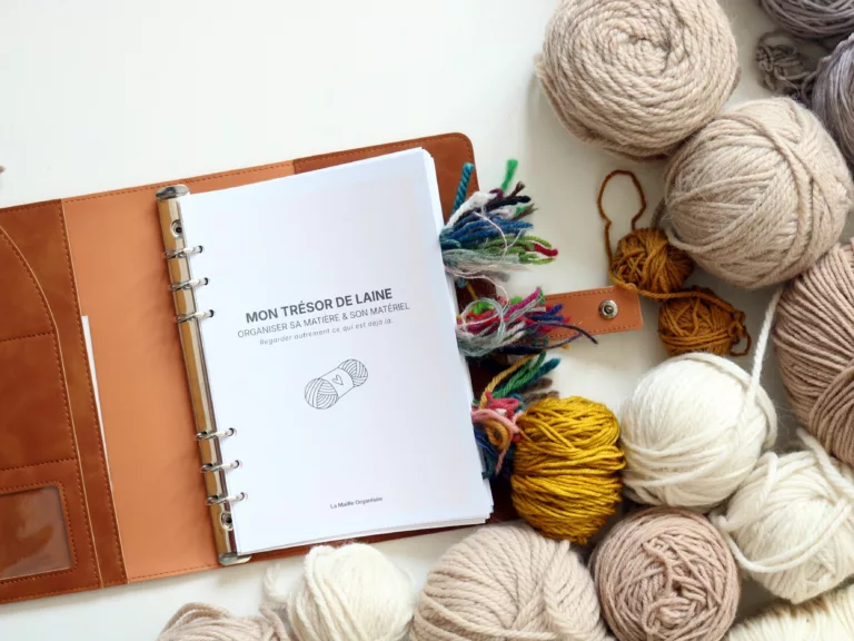 organiser stock laine tricot crochet trésor de laine