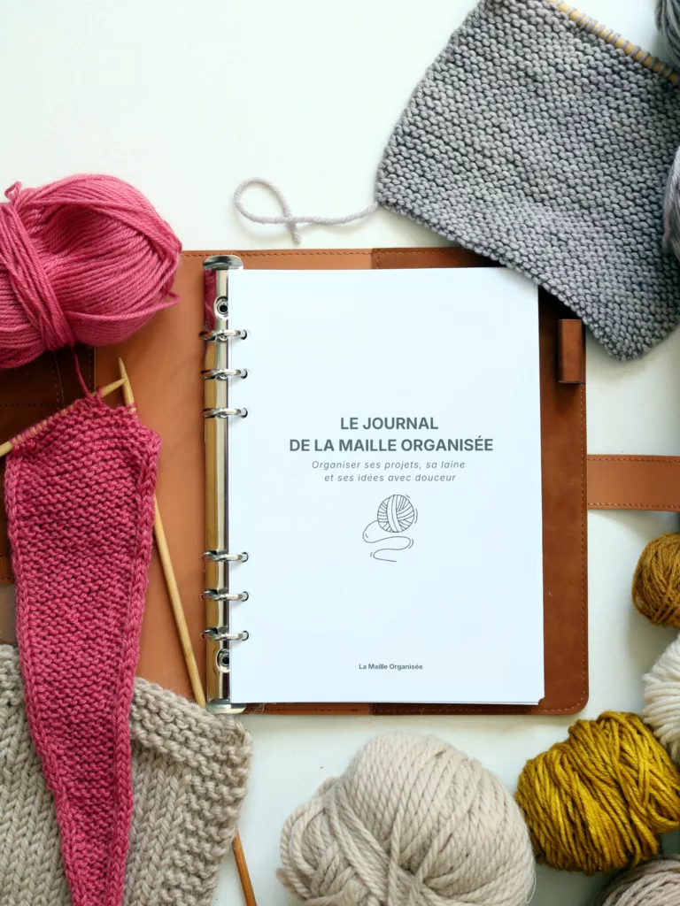 journal tricot crochet imprimable organiser projets laine couverture
