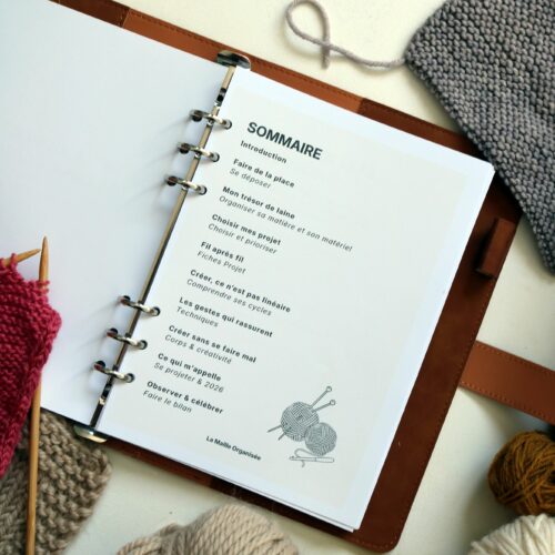 journal tricot crochet imprimable pages interieur organisation projets