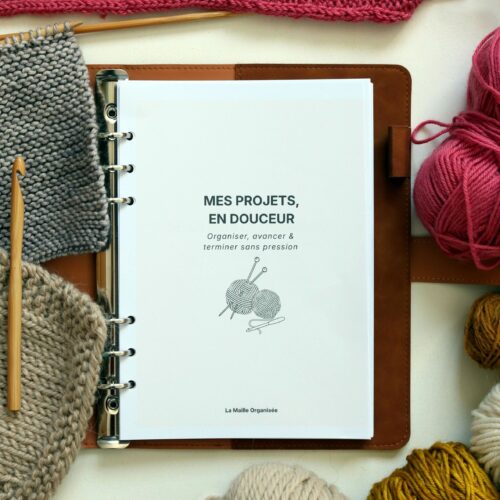 fiche projet tricot crochet imprimable organisation projet